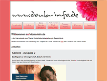 Tablet Screenshot of doula-info.de